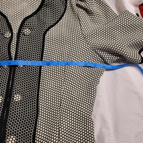 PRISTINE 90s Lady Di style her fave Polka Dot pleated skirt 2 pc suit dress - Picture 9 of 16